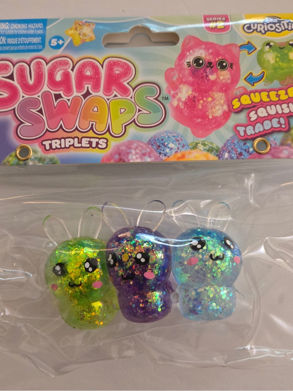 Sugar Swaps Triplets Glitter Squishy 3 Pack | ORB Curiosities Series 2 NEW